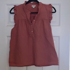 J. Crew Women's Ruffle Sleeve Blouse NWOT